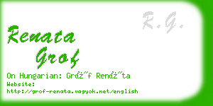 renata grof business card